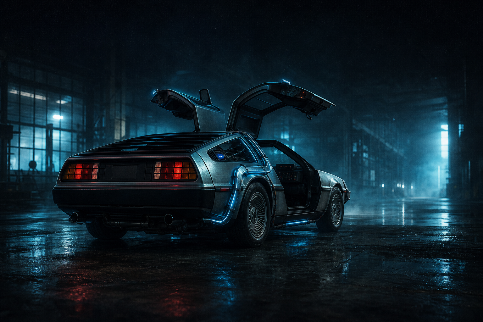 DeLorean — ilustrație decorativă campanie